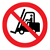 No forklifts