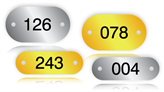 Serial Number Metal Nameplates
