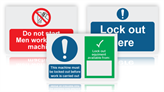 Safety Lockout Signs