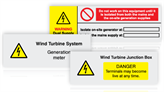 Wind Turbine Safety Labels