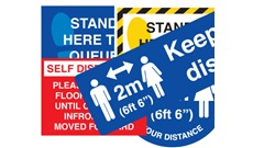 Social Distancing Signs, Labels and Stickers