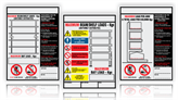 Rack Loading and Maintenance Signs