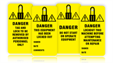 Safety Lockout Tags