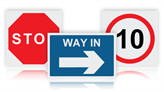 Non-Reflective Site Traffic Signs