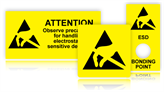 Electrostatic Warning Labels