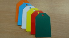 Coloured Plastic Tags (Blank)