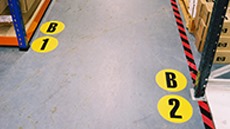 Aisle Floor Identification Markers