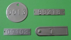 Stamped Tinplate Tags