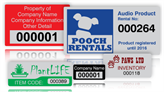 Aluminium Foil Asset Labels