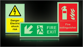 Photoluminescent Safety Signs and Tapes