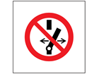 Do not alter switch setting symbol safety sign.