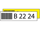 Warehouse Racking Labels, 50mm x 200mm - Text and Barcode