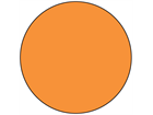 Orange inventory dot label