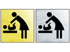 Baby changing facility public area sign