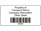 Scanmark barcode label (black text), 38mm x 76mm