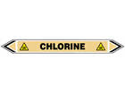 Chlorine flow marker label.