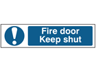 Fire door Keep shut, mini safety sign.