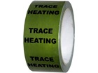 Trace heating pipeline identification tape.