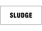 Sludge pipeline identification tape.