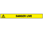 Danger, live barrier tape