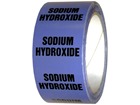 Sodium hydroxide pipeline identification tape.