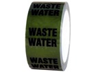 Waste water pipeline identification tape.