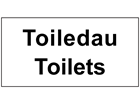 Toiledau, Toilets. Welsh English sign.