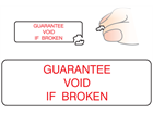 Guarantee void if broken label