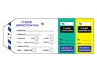 Flange inspection tag (three part).