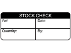 Stock check label