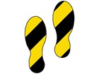 Black and Yellow footprints.