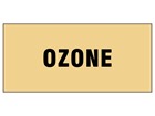 Ozone pipeline identification tape.