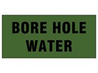 Bore hole water pipeline identification tape