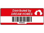 Scanmark barcode label (logo / full design), 19mm x 50mm