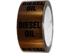Diesel oil pipeline identification tape.