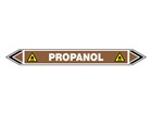 Propanol flow marker label.