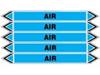 Air flow marker label.