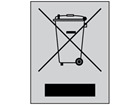 RoHS WEEE disposal symbol (500) label