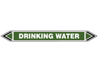 Drinking water flow marker label.