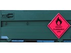 Highly flammable lpg hazard warning diamond sign