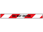 Do not enter barrier tape