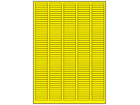 Yellow polyesters laser labels, 6mm x 35mm