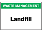 Landfill sign.