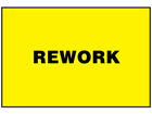 Rework sign.