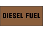 Diesel fuel pipeline identification tape.
