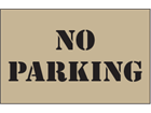 No parking heavy duty stencil