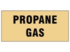 Propane gas pipeline identification tape.