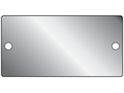 Blank aluminium nameplate, 51mm x 101mm