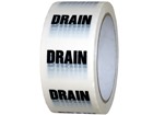 Drain pipeline identification tape.