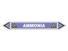 Ammonia flow marker label.